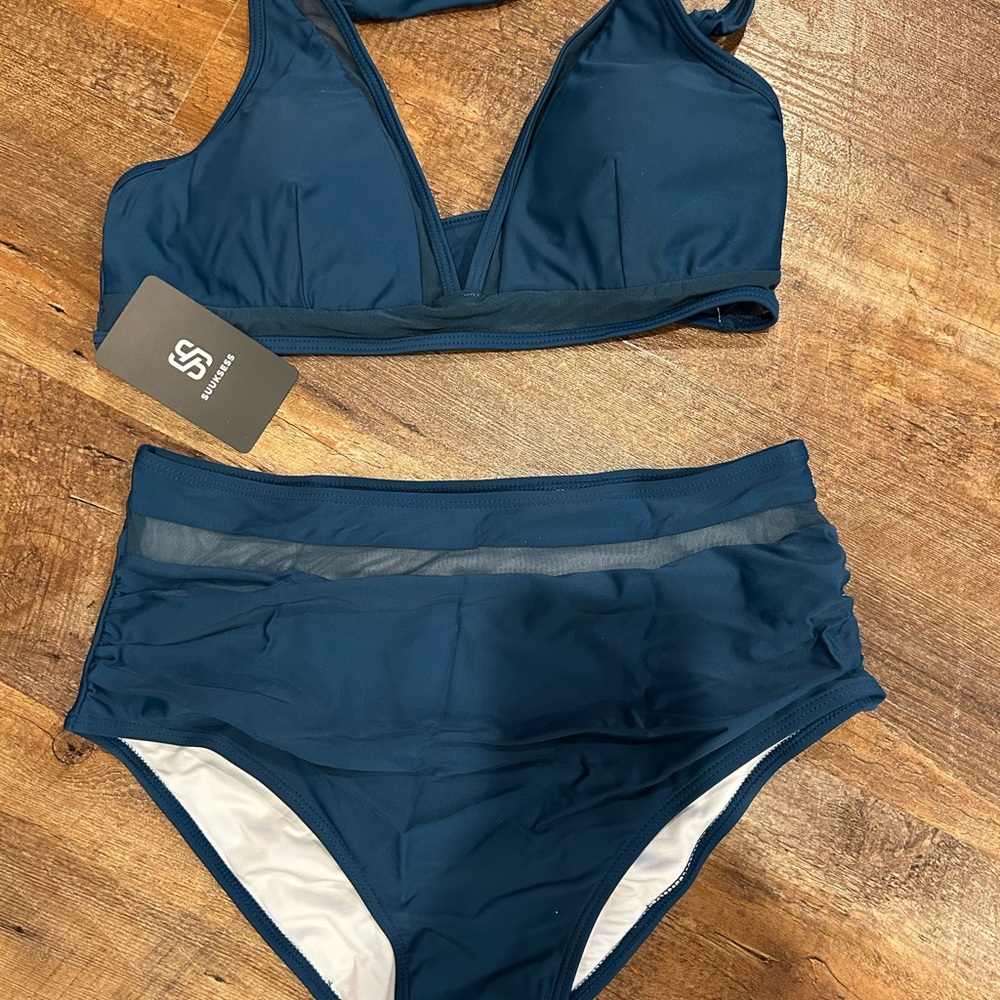 NEW Stylish Deep Blue Women's Bikini Set
